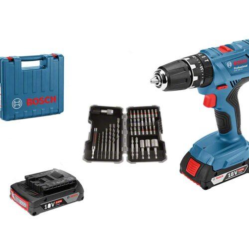 Bosch Professional 18V süsteemiga aku löökpuurtrell GSB 18V-21 (koos 2x 2.0Ah akuga