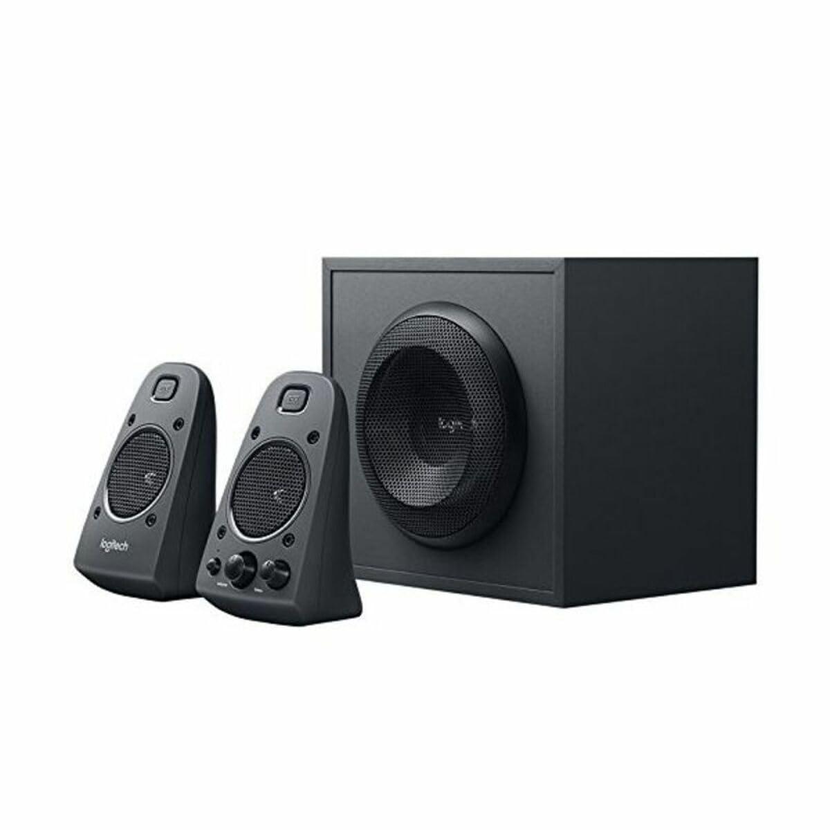 Logitech Z625 2.1 Kõlarisüsteem Subwooferiga, THX-sertifikaat, 400 W tippvõimsus, 3,5 mm sisend, RCA & Optiline Sisend, EL pistik, PC/TV/Tablet/PS4/Xbox/Wii – Must
