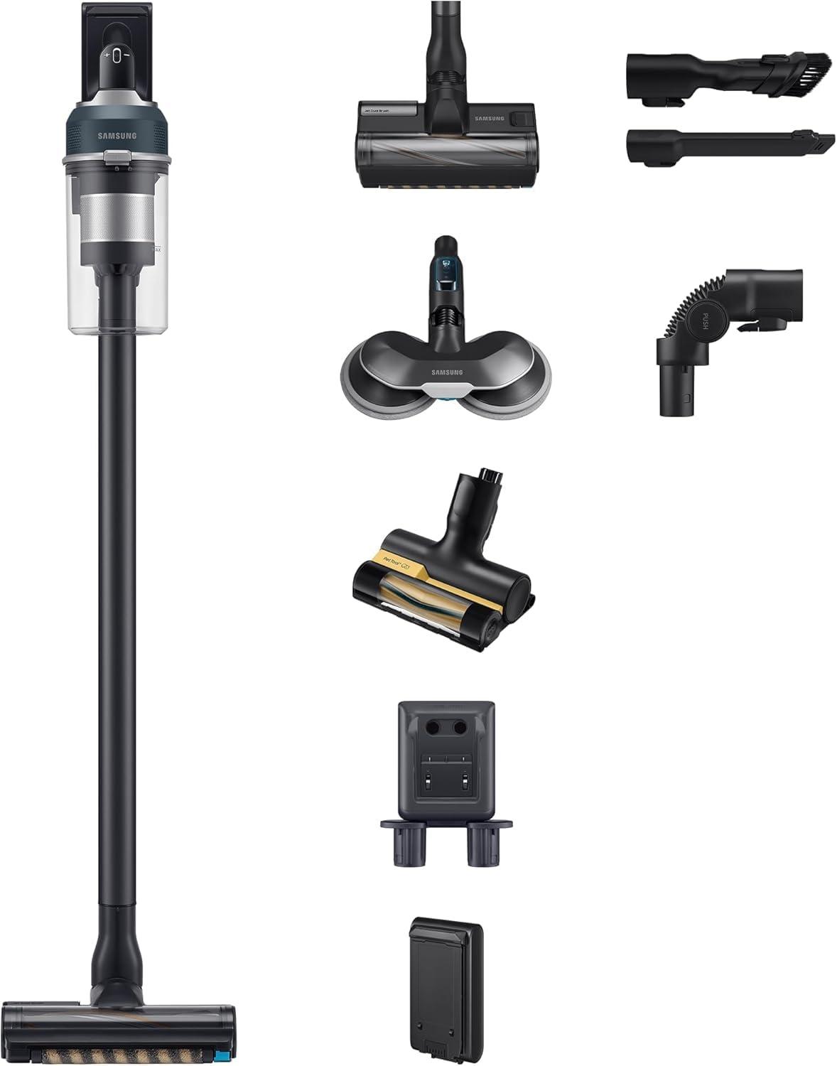 Samsung Jet 85 Wet&Clean juhtmeta tolmuimeja, 210 W, kaasas pihustiga pöörlev mopipea ja lisatarvikud, sinine, VS20C85G7TB/WD