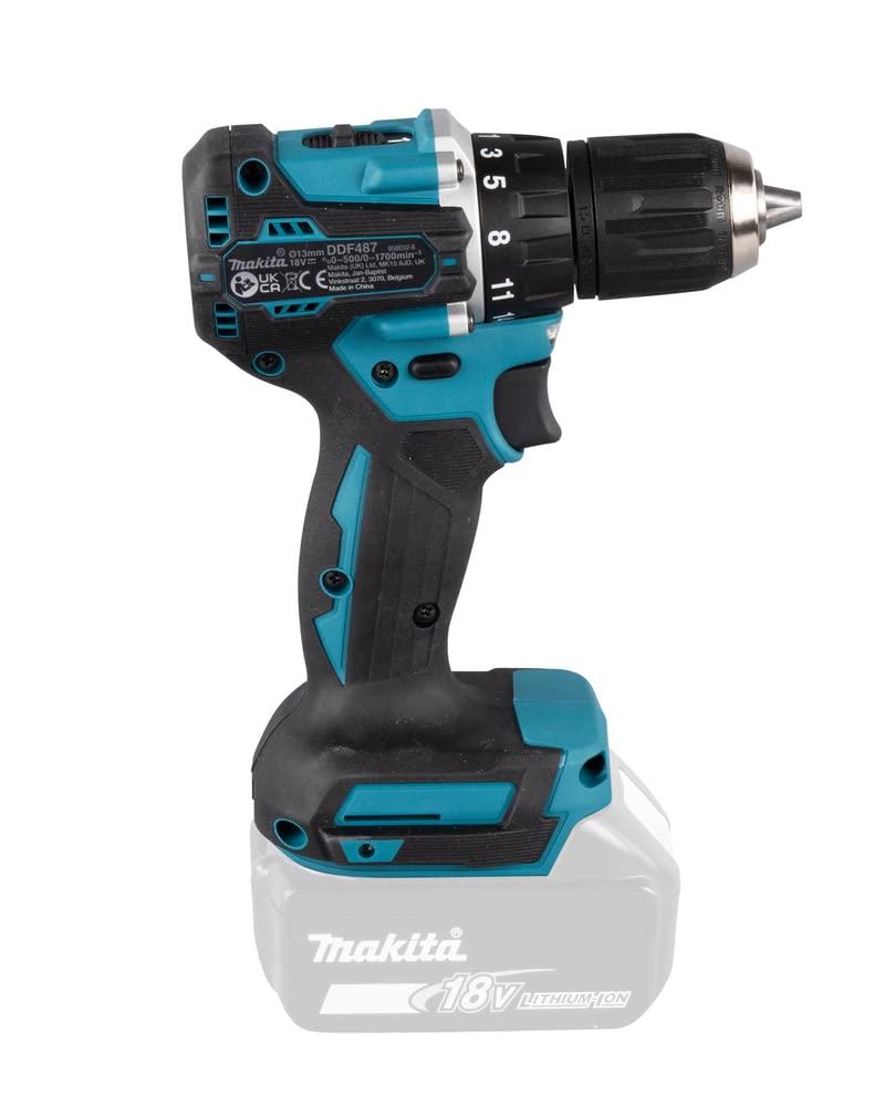 Makita DDF487Z akutrell 18V (ilma akuta, ilma laadijata) – pakend ja tarvikud