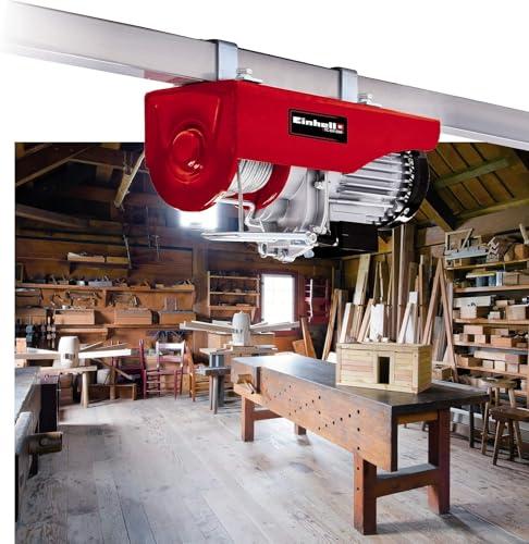 Einhell trossitõstuk TC-EH 600 (1050 W, kandevõime ilma plokita 300 kg 18 m/koos plokiga 600 kg 9 m, 18 m terastross (Ø 4,5 mm), turvaklambriga koormakonks) – detailne vaade