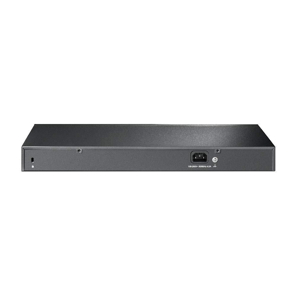 TP-Link TL-SG1218MP 16-Port Gigabit PoE LAN-switch (250 W, 16* PoE+ porti, 2*SFP porti, Rackmount, IEEE-802.3af/at, Plug-and-Play) Must – pakend ja tarvikud