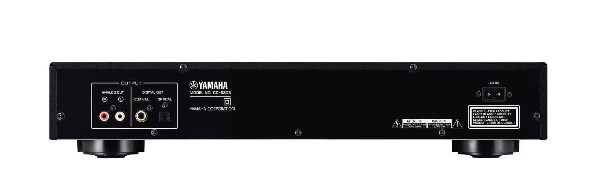 Yamaha CD-S303 – CD-mängija kõrgekvaliteedilise 192 kHz/24-bit DAC-iga, Pure Direct lülitusega, USB-liidesega, High Res Audio toega – Hõbedane – pakend ja tarvikud
