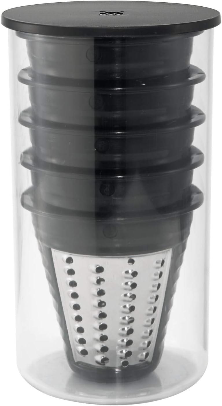 WMF Küchenminis Salat to go – Elektriline Köögiviljalõikur (150 W, salatikombain, elektriline köögiviljahakkur, 5 lõikeosa, sh salatikarp) – pilt 8
