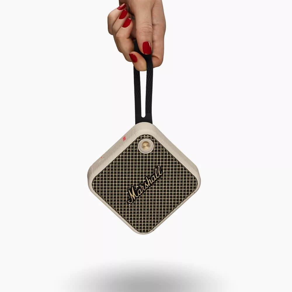Marshall Willen Bluetooth-kõlar, juhtmevaba, üle 15 tunni mänguaega, veekindel IP67, kiirlaadimine, virnastatav – Kreem – pilt 7