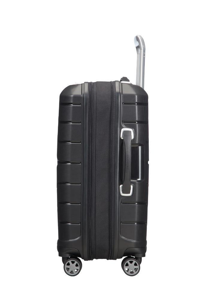 Samsonite Flux – Spinner S laiendatav käsipagasi kohver, 55 cm, 44 L, must – lisavaade