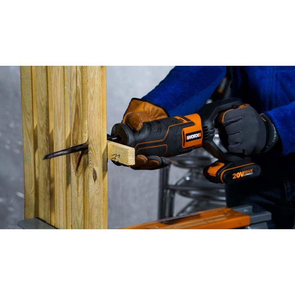 WORX WX500.9 akuga tikksaag 20V – võimas ja ergonoomiline saag, muudetava kiirusega (sisaldab puidu- ja metalli lõikeketast, ilma aku ja laadijata) – pilt 8