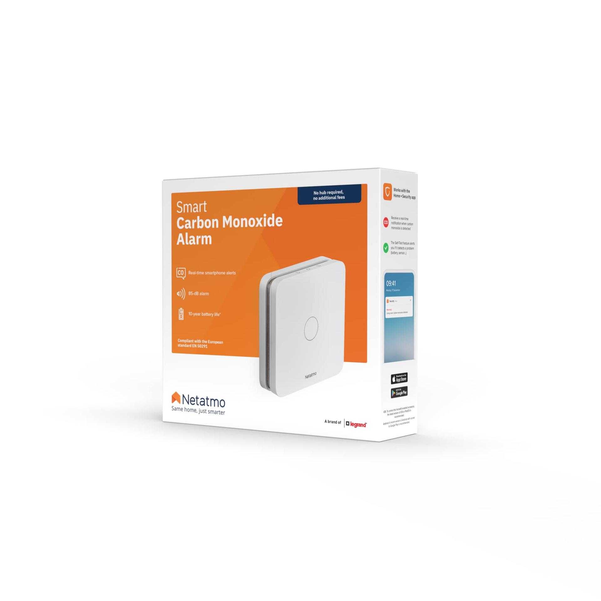 Netatmo – Nutikas vingugaasiandur, WiFi, 10-aastane aku, 85 dB alarm, isetestimise funktsioon, ei vaja nutikodu süsteemi, sertifikaadid EN 50291 ja NF – pilt 6