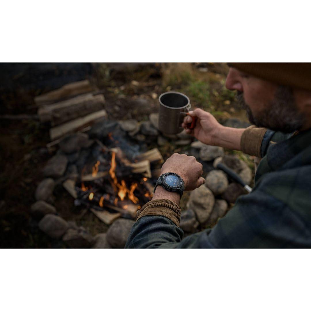 Garmin Instinct 3 50mm AMOLED – Tugev, veekindel GPS-nutikell 1,3″ AMOLED-ekraaniga ja LED-taskulambiga õues, jooksmiseks ja muuks – südame löögisageduse jälgimise ja nutikate funktsioonidega – detailne vaade