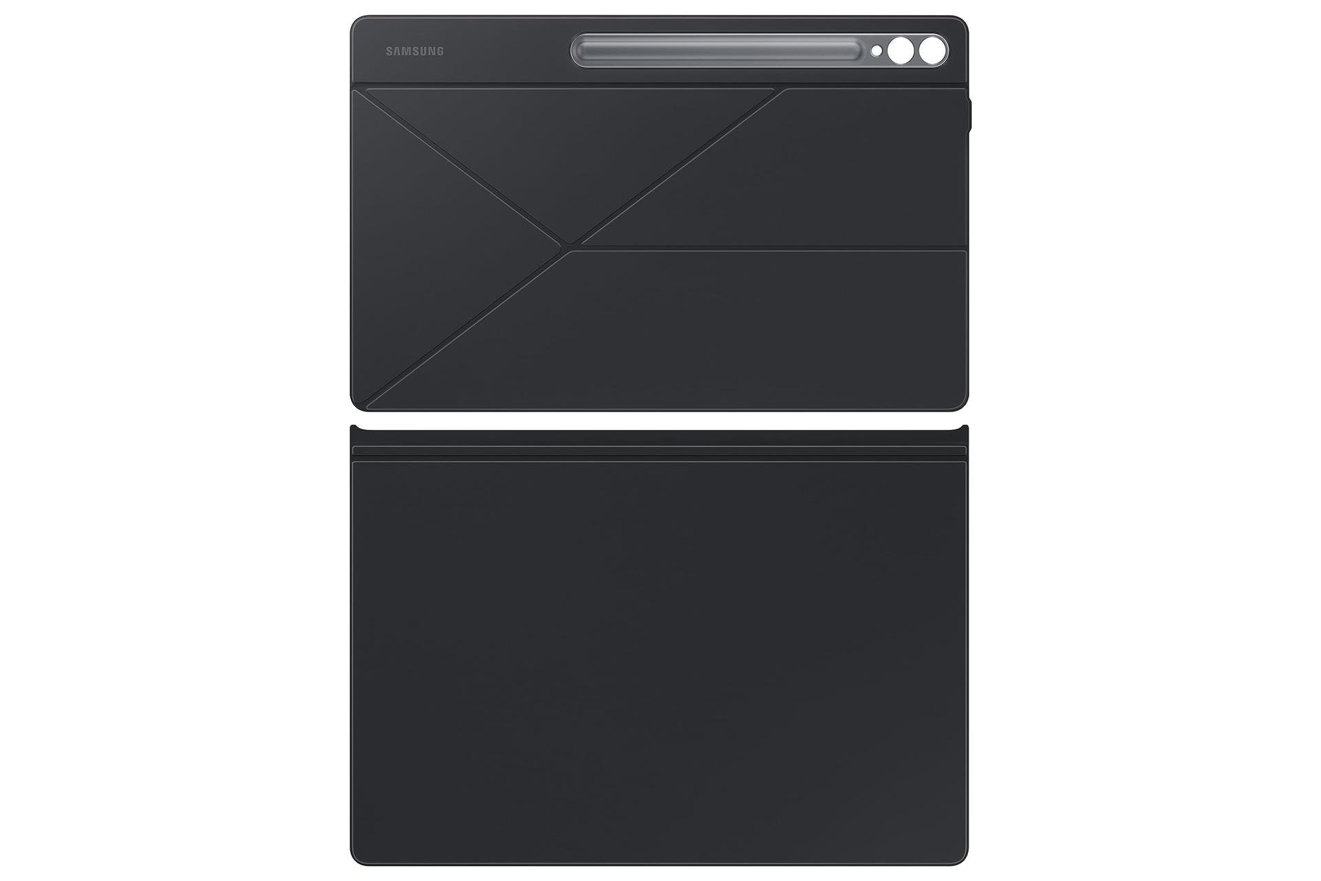 Samsung Smart Book Cover EF-BX910 Galaxy Tab S10+ | Tab S9+ jaoks | Kaheosaline õhuke ja kerge tahvelarvuti ümbris integreeritud S Peni hoidikuga, Must – pakend ja tarvikud