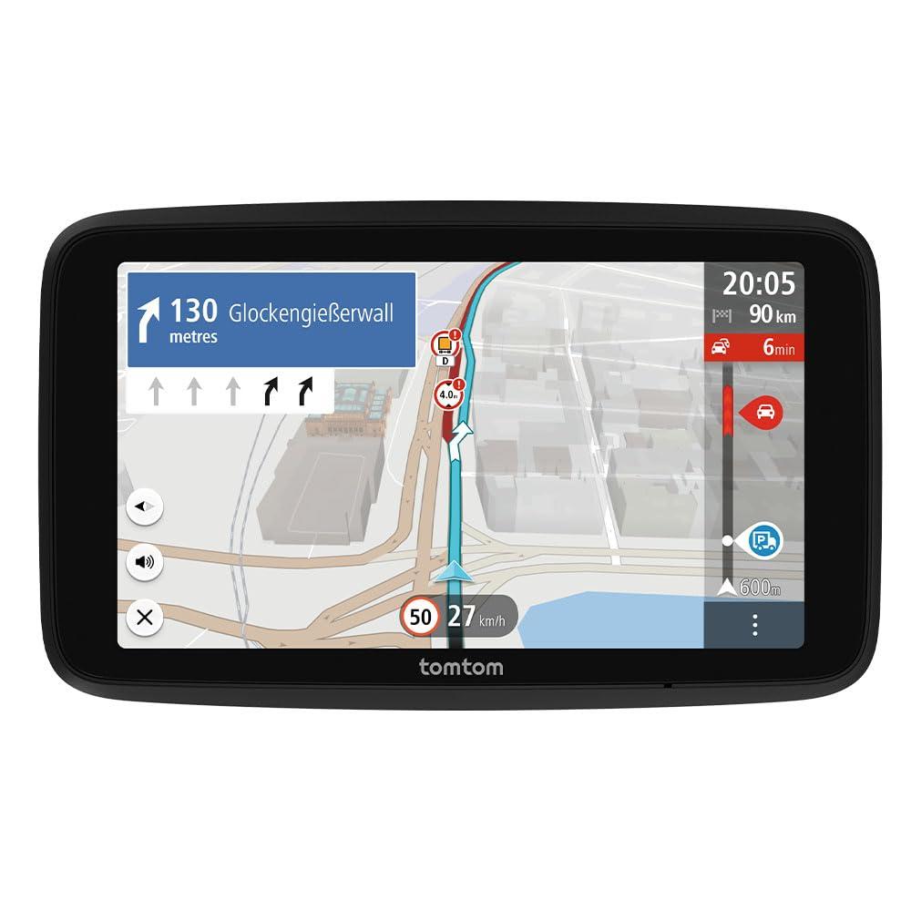 TomTom LKW-Navi GO Professional 2. põlvkond (6″ suur puutetundlik ekraan, Euroopa kaardid ja reaalajas liiklusinfo, spetsiaalselt veoautodele, kaubikutele, bussidele ja suurtele sõidukitele)