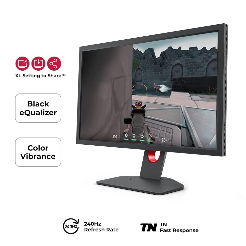 BenQ ZOWIE XL2540K Esports mängimonitor | 24,5-tolline 240Hz XL Setting to Share | 120Hz ühilduvus PS5 ja Xbox Series X-iga – detailne vaade