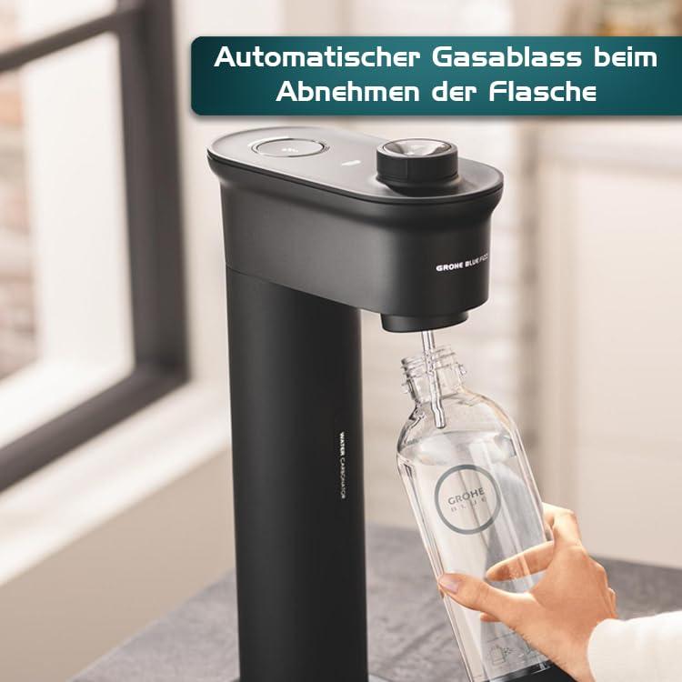 GROHE Blue FIZZ Advanced mullivee valmistaja CO2 ekraaniga, must – pilt 7