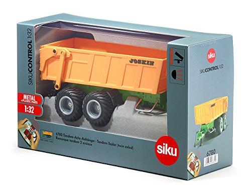 siku 6780, Tandemteljega haagis, 1:32, kaugjuhitav, sobib SIKU CONTROL haagisekonksuga sõidukitele, metall/plastik, oranž – pilt 8