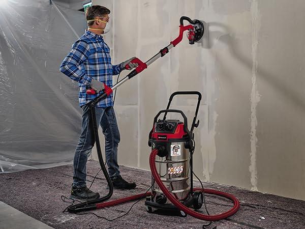 Einhell märg- ja kuivtolmuimeja TE-VC 2340 SACL (1 500 W, 225 mbar, 9 m tööraadius, HEPA-kurrufilter, filtripuhastussüsteem, 40 l mahuti, tolmukaitseklass L, 1 900 W automaatne pistikupesa) – kasutusnäide