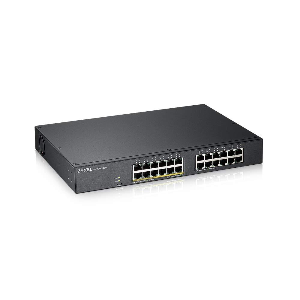 Zyxel 24-Port Gigabit PoE Lüliti | Nutikas haldus | Rack-paigaldus | 12 PoE+-porti 130 W eelarvega | VLAN