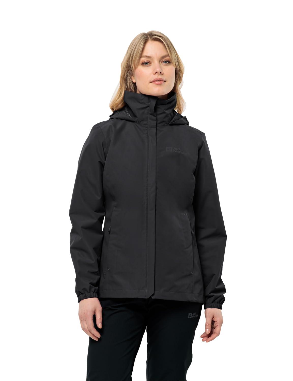 Jack Wolfskin naiste Stormy Point 2L jakk, must, L EU