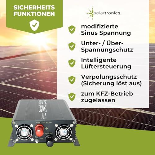 Solartronics pingemuundur NM1000 12V 1000W MUST – 2000W tipvõimsus – Muundur 12V-230V – Ühildub plii- ja AGM-akudega – Schuko & USB ühendus – pilt 9