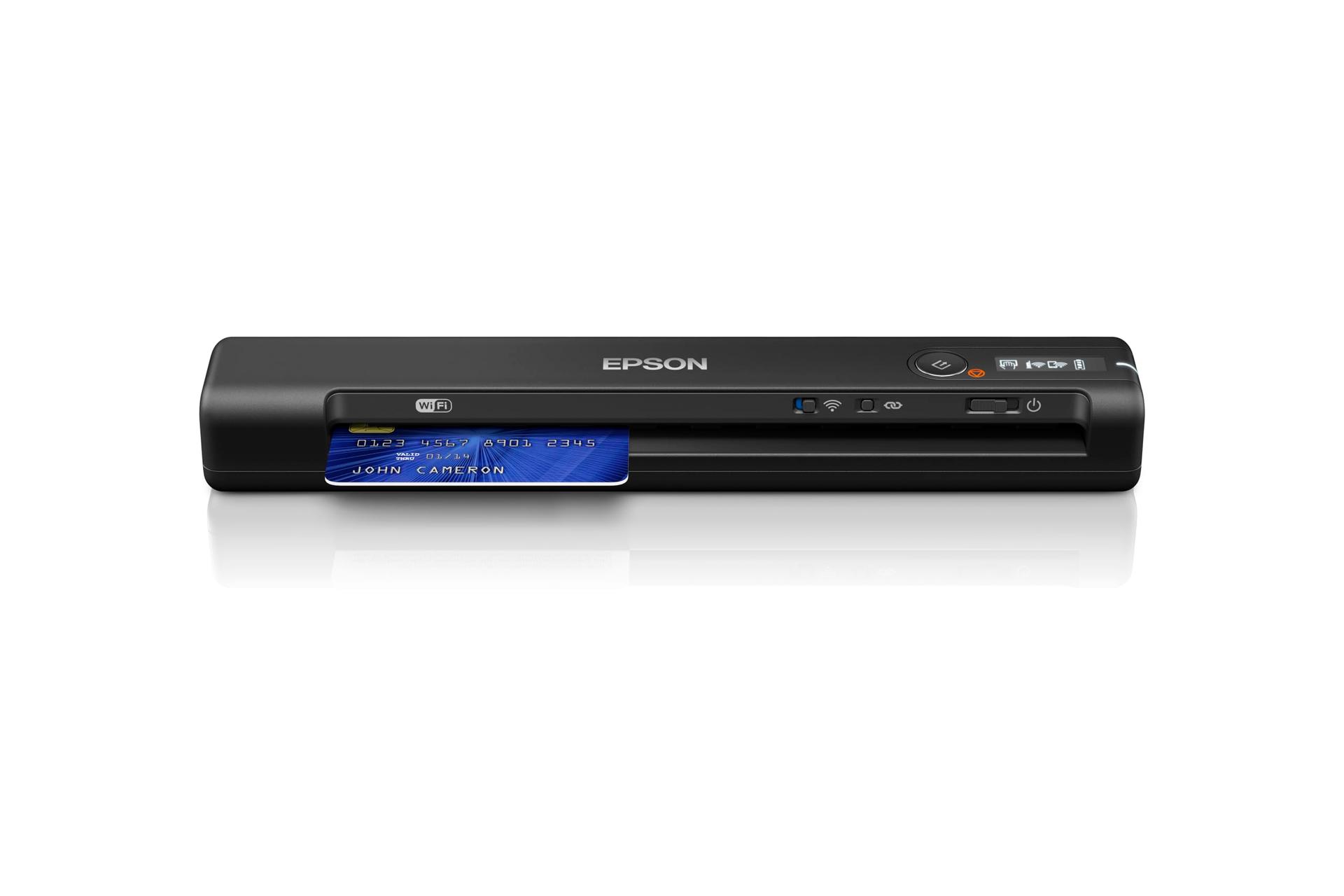 Epson WorkForce ES-60W mobiilne dokumendiskänner (skänner, A4, integreeritud aku, 600 dpi, WiFi, USB 2.0) – pakend ja tarvikud