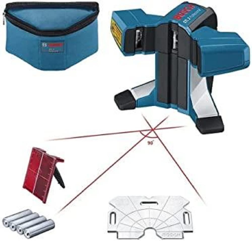 Bosch Professional GTL 3, 20 m tööulatus, IP54 tolmu- ja pritsmekindel, joondusplaat, kaitsekott, laser-sihtplaat