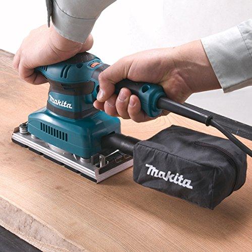 Makita BO3711J vibratsioonlihvija 190 W Makpac kohvris, must, sinine (P x L x K) 253 x 92 x 154 mm – detailne vaade