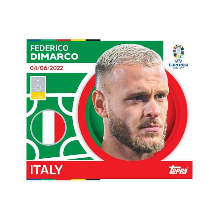 Topps Ametlik EURO 2024 Kleepsukollektsioon – Täiskarp (100 pakki) 6 kleepsu paki kohta (600 kleepsu) – lisavaade