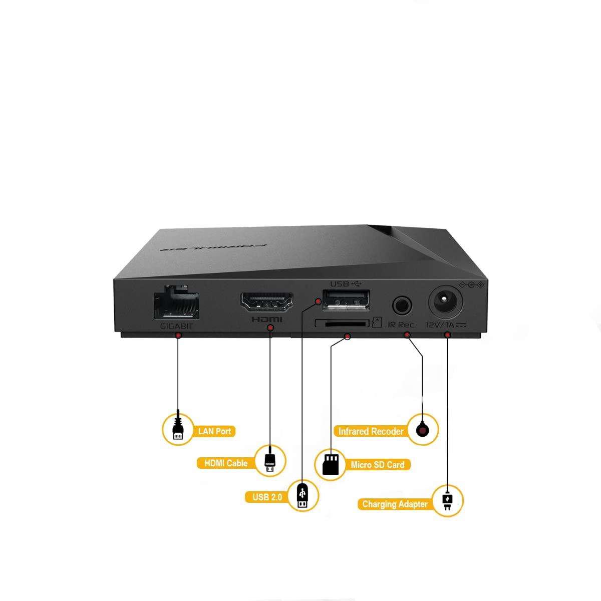 Formuler Z11 Pro Max 4K Android 11 Dual Band 5G Gigabit LAN 4GB RAM 32GB mälu koos Premium IR1 puldiga – lisavaade
