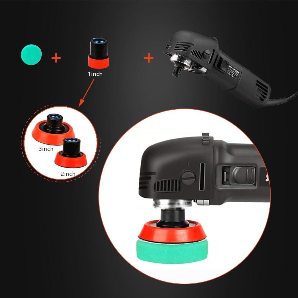 Mini poleermasin, SPTA 780W poleerija 6 muutuv kiirus, külgkäepide, 25/50/80mm poleerimispadjad/villaketas/lihvpaber, auto ja mööbli poleerimiseks – HROMPS3AC – kasutusnäide