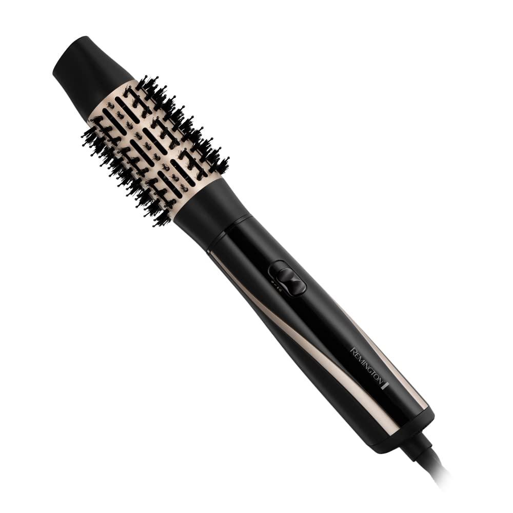 Remington soenguhari [sisaldab 6 otsikut: 25mm, 38mm, 50mm ümarhari, stiliseerimisotsik, lamehari, juuretõstja] Blow Dry & Style (lokid, volüüm ja sile soeng iga juuksetüübi jaoks) ioonhooldus, 1200W, AS7700 – pakend ja tarvikud