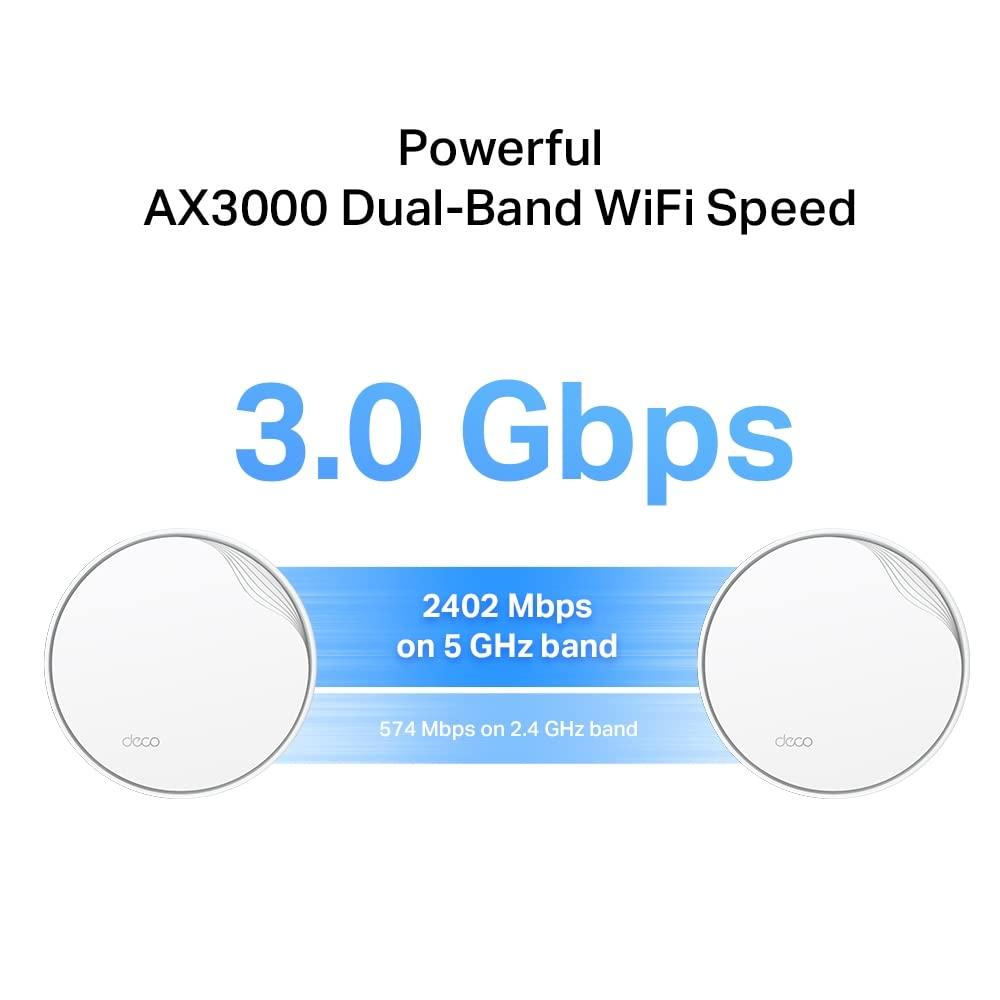 TP-Link Deco X50-PoE Wi-Fi 6 Mesh WLAN Komplekt (1 tk), AX3000 Kaksikribaline Ruuter ja Kordaja (Toetab PoE ja DC toitmist, 2.5G ja 1G port, WPA3, soovitatav 1-2 magamistoaga kodudele) – pilt 8