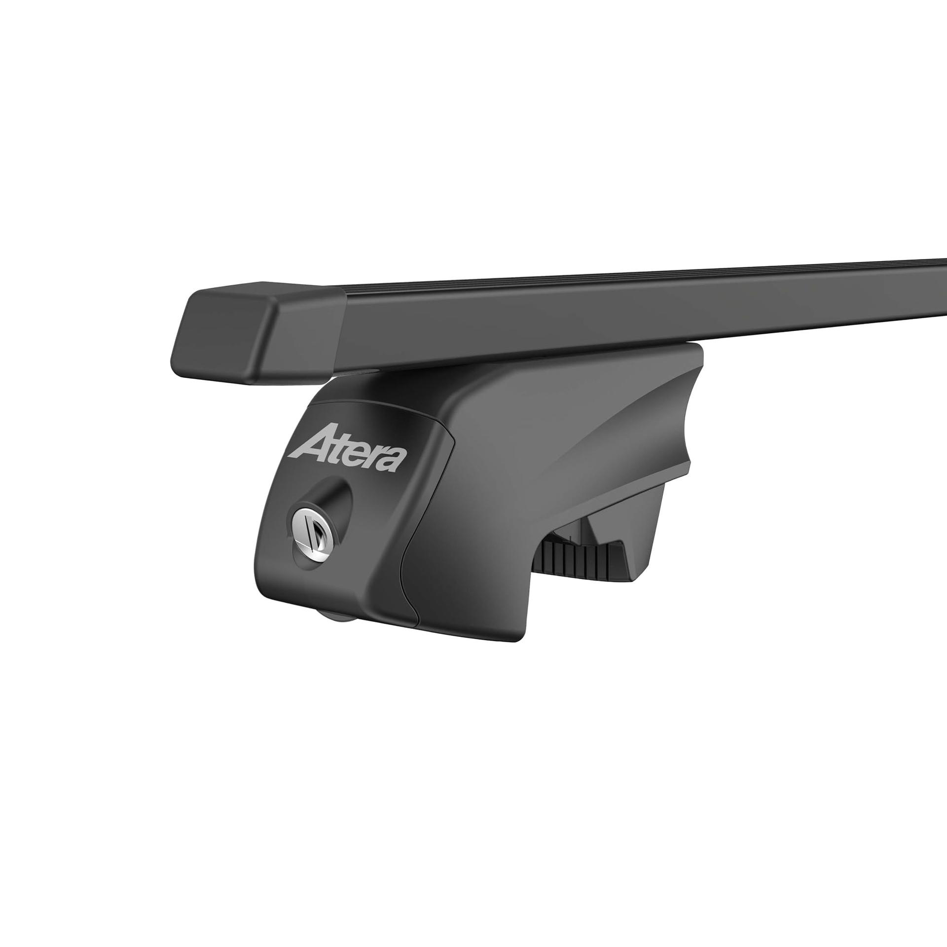 Atera 048422 autokatuseraam Signo RTD – nelinurkne terasprofiil must – katuseraamidega autodele – 122 cm