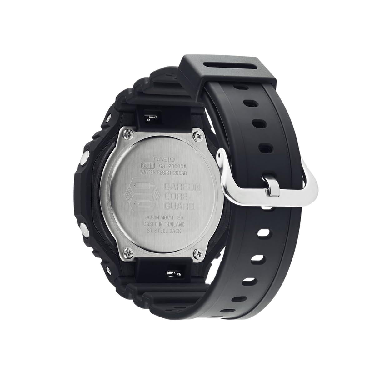 Casio G-Shock meeste käekell kunstvaigust ja süsinikust – CA.GA-2100-1A2ER – pakend ja tarvikud