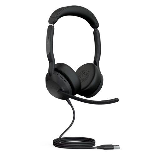 Jabra Evolve2 50 - Juhtmega stereo peakomplekt Air Comfort - Mikrofonid aktiivse mürasummutusega (ANC) - MS Teamsi sertifikaat