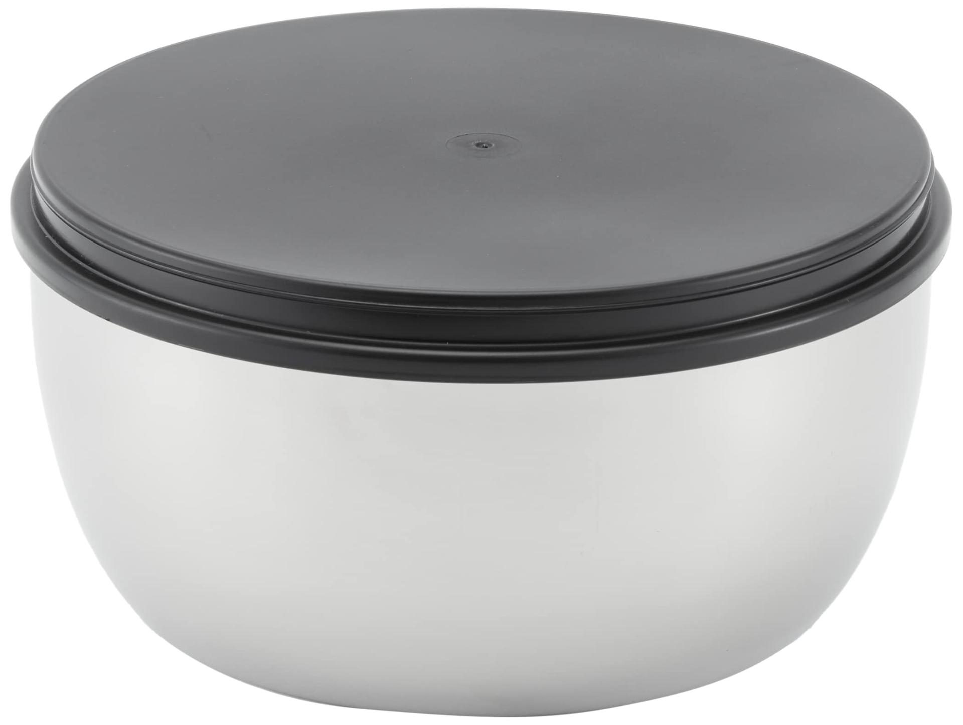 WMF Gourmet salatitsentrifuug 25,4 cm, Cromargan roostevaba teras, plastikust sõel, nõudepesumasinas pestav – pakend ja tarvikud