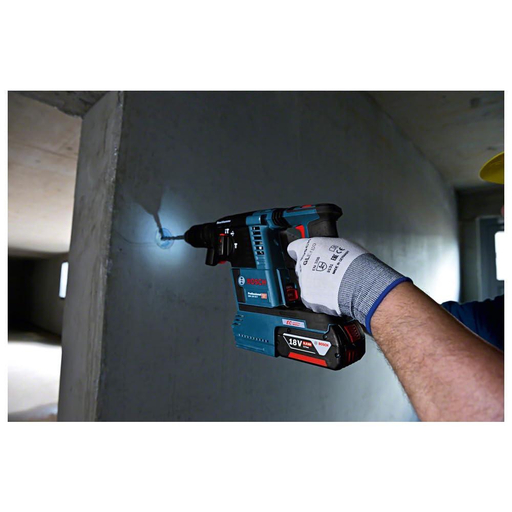 Bosch Professional 18V süsteemi akuga puurvasar GBH 18 V-26 F (sh 2x 5,0Ah aku, kiirlaadija GAL 1880 CV, sügavuspiirik 210mm, masinalapp, lisakäepide, kiirvahetus padrun, L-BOXX) – pilt 6