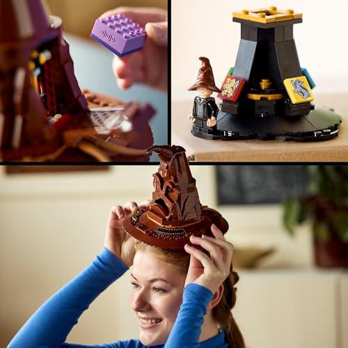 LEGO Harry Potter Kõnelev Müts, Sigatüüka Mudel Täiskasvanutele, Filmikingitus Naisele ja Mehele, Emale ja Isale, Juhuslike 31 Heli Kombinatsiooniga, Määrab Sinu Sigatüüka Maja 76429 – pilt 11
