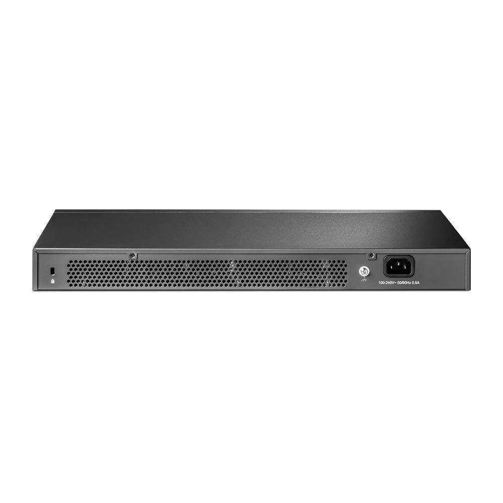 TP-Link TL-SG3428 24-Port Gigabit L2 hallatav võrgulüliti 4 SFP-pesaga (19-tolline rack-paigaldus, keskne pilvehaldus, Omada-SDN, IPv6, QoS, IGMP, LAN) must, ärivõrk – pakend ja tarvikud