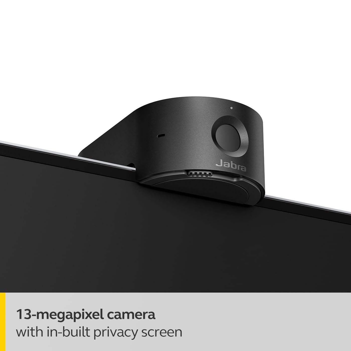 Jabra PanaCast 20 4K videokonverentsikaamera – paindlik isiklik Plug-and-Play veebikaamera tehisintellektiga 4K Ultra-HD, nutika suumi ja valgustuse optimeerimisega – pakend ja tarvikud