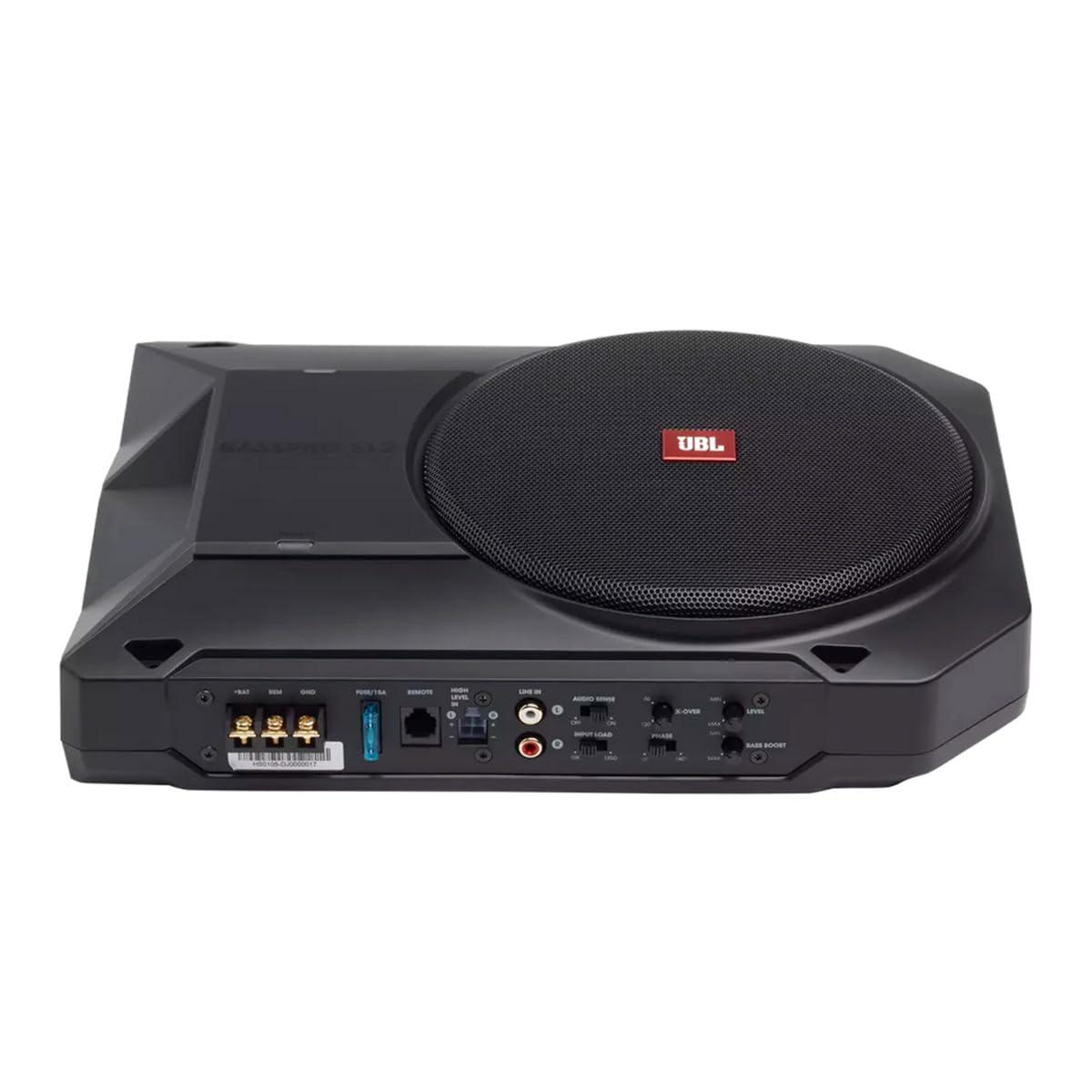 JBL BassPro SL2 aktiivne auto subwoofer – kompaktne auto bassikast 200mm (8-tolline) ja 125W võimendi, must – pilt 6