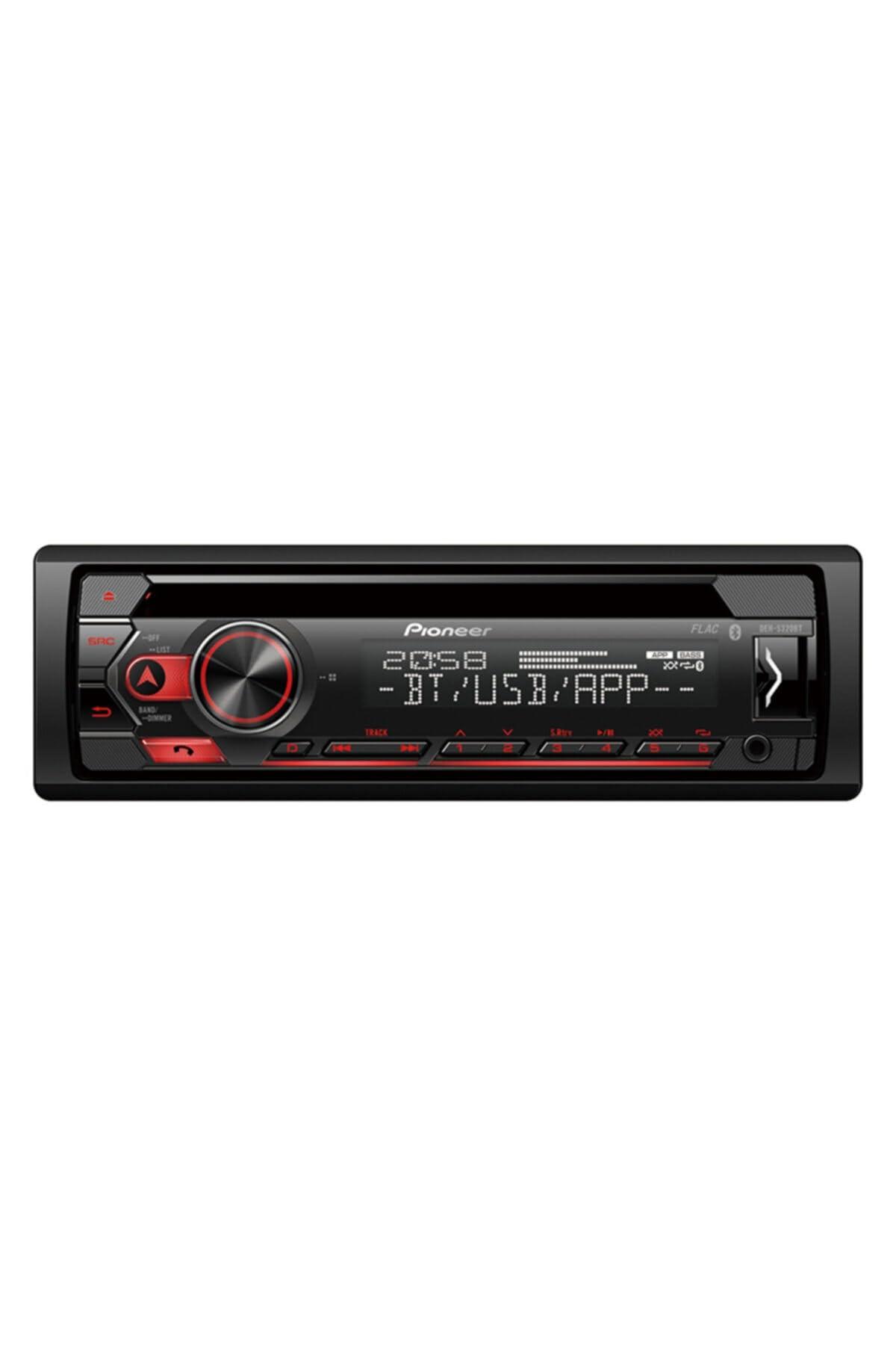 Pioneer DEH-S320BT, 1-DIN autostereo, CD-tuuner RDS-iga, Bluetooth, MP3, USB ja AUX-sisend, käed-vabad süsteem, Smart Sync App, 13-ribaline ekvalaiser