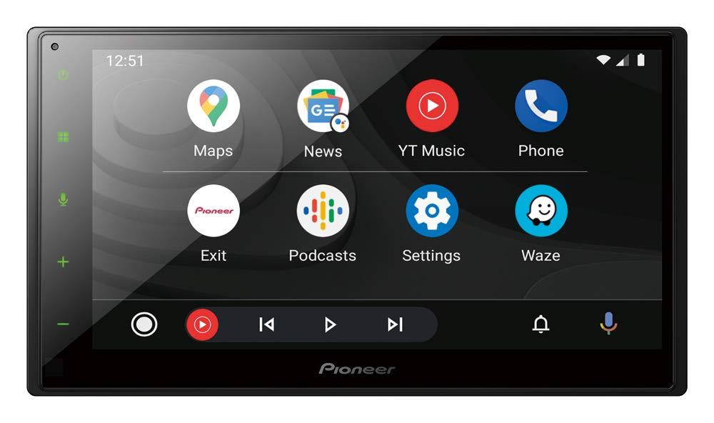 Pioneer SPH-DA160DAB-AN, 6,8″ 2-DIN meediavastuvõtja Apple CarPlay, Android Auto, DAB+ ja Bluetoothiga, koos DAB-antenniga