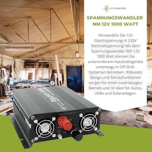 Solartronics pingemuundur NM1000 12V 1000W MUST – 2000W tipvõimsus – Muundur 12V-230V – Ühildub plii- ja AGM-akudega – Schuko & USB ühendus – pilt 8