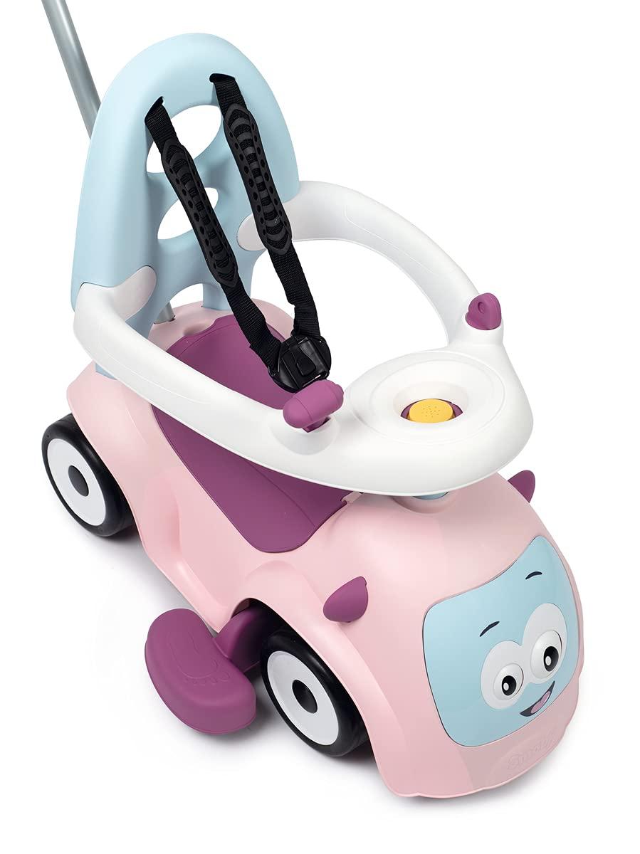 Smoby – Maestro Balade Rose – Mugav liikumisauto 3 kasutusfunktsiooniga: lükatav jalutuskäru, kõndimisabi ja tõukeauto, lastele alates 6. elukuust – pilt 8