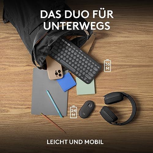Logitech Pebble 2 Combo Macile – juhtmevaba klaviatuur ja hiir, stiilne, vaikne ja mobiilne, Bluetooth-ühendusega, kergesti kohandatav, QWERTZ-paigutus, grafiit – pilt 11
