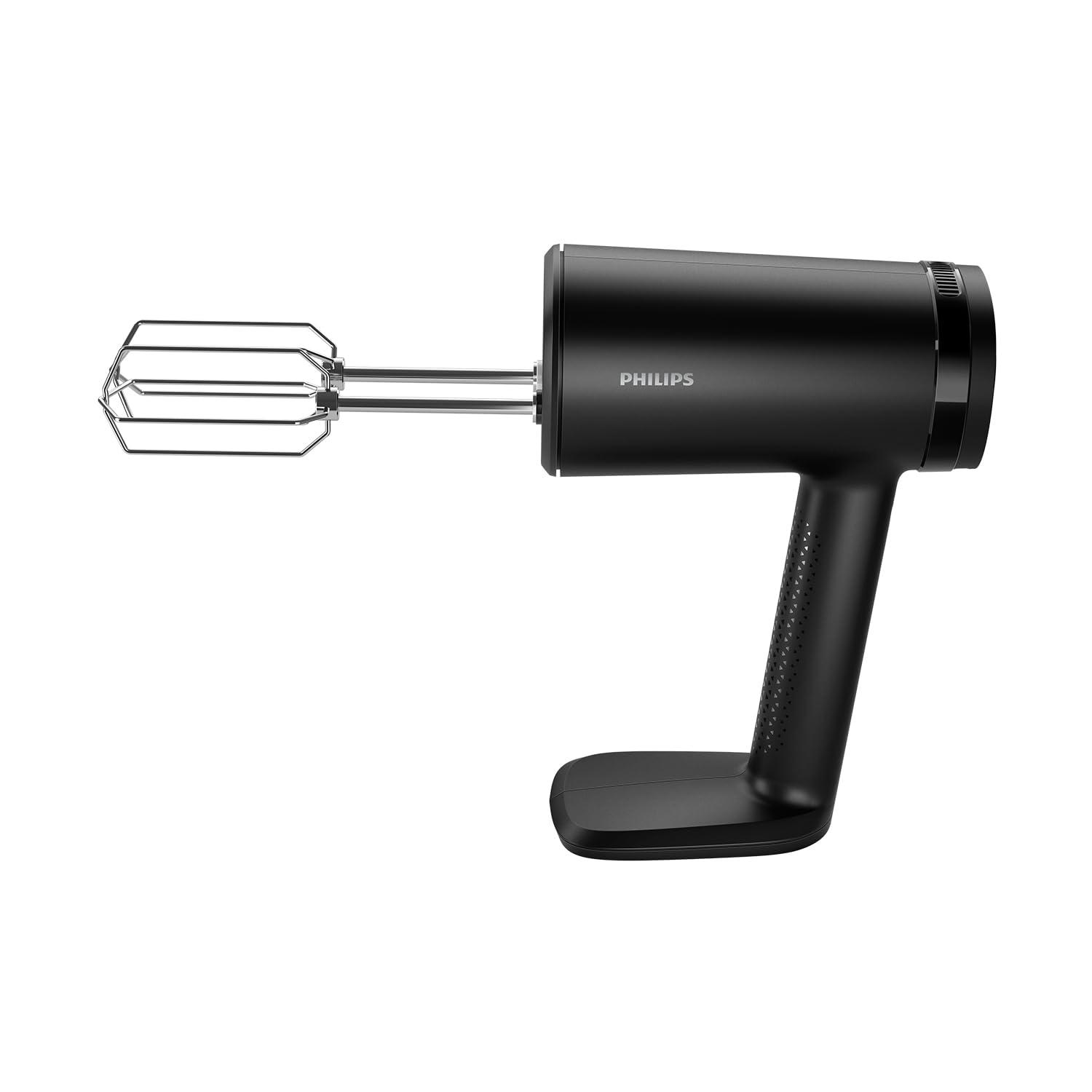 Philips 5000 seeria käsimikser, 3-ühes käsimikser, võimas mootor (500 W), nutikas säilitusnõu, 5 kiirusastet, pritsmekaitse, must (HR3781/20) – pakend ja tarvikud