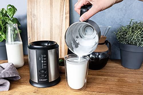 Cloer 7789 induktsioonpiimavahusti, 600ml piimavaht 450ml piimast, 500ml kuuma šokolaadi, 800ml anum, magnetiline vahustamispool, roostevabast terasest kann, nõudepesumasinas pestav – pilt 8