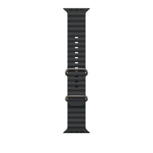Apple Watch rihm - Ocean Band - 49 mm - Must - Üks suurus