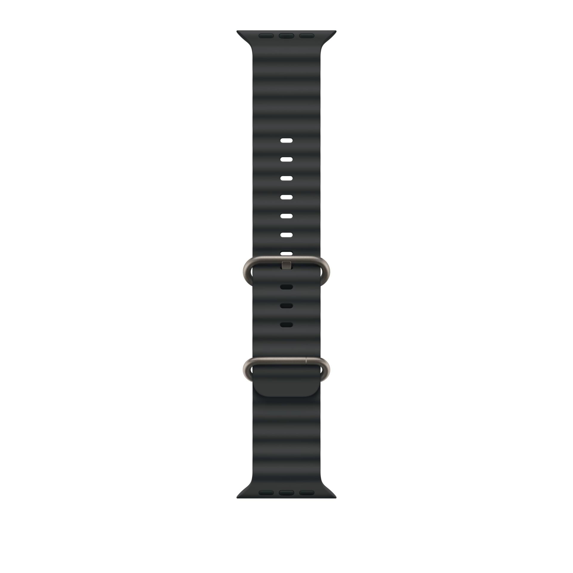 Apple Watch rihm – Ocean Band – 49 mm – Must – Üks suurus