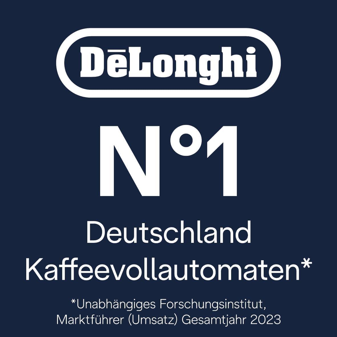 De’Longhi Rivelia EXAM440.35.B täisautomaatne kohvimasin piimavahustajaga, vahetatav oamahuti, 8 kohvijooki ühe nupuvajutusega, ekstra-shot-funktsioon, 3,5″ puutetundlik ekraan, onüks must – pakend ja tarvikud