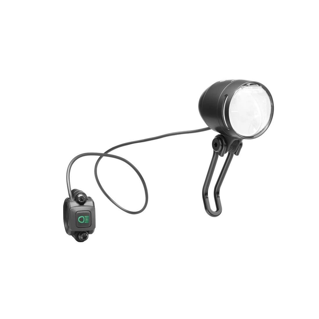 Busch & Müller LED-esituli IQ-XS E-Bike High Beam 100/150 Lux kaugtule funktsiooniga, must matt